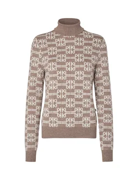 Damen Strick-Rollkragenpullover KLAnnabella, dove melange S - Kingsland - FashionsVida