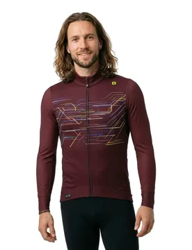 Maglia A Maniche Lunghe Pr-e Megabyte Bordeaux - Ale - FashionsVida