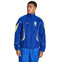Brazil Men Track Tops - Blue - Size M - Poly Woven - Blue - Size: Medium