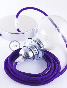 Cables Lampe Suspendue Pendel Pour Abat-jour Rm14 Diy 2 M Violet / Chrome Plated One Size - Creative - FashionsVida