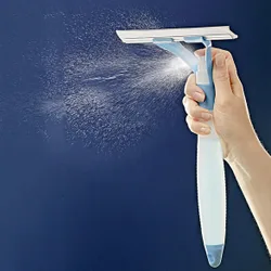 Sprüh-Fensterwischer 2-in-1 blau