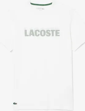 Camiseta de hombre deportiva con estampado gráfico ultra-dry de manga corta - Lacoste - FashionsVida