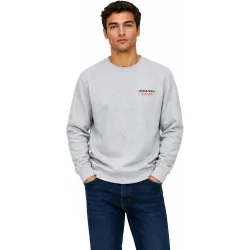Only & Sons - Sudadera de hombre con cuello crew y print trasero