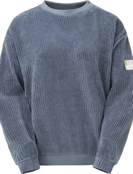 Sweat velours côtelé - Laikko Crew Vintage Indigo - Taille S - Bleu - Picture Organic Clothing - FashionsVida