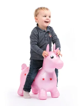 My Bouncing Unicorn Inflatable Ball White One Size unisex - Ludi - FashionsVida