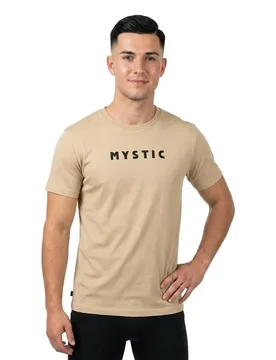 T-shirt à Manches Courtes Brand Pale Khaki XS - Mystic - FashionsVida