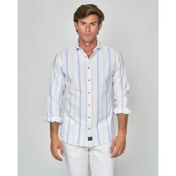 Spagnolo - Camisa rustico rayas