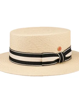 Gondolo Boater Panama Hat by - nature - Female - Size: L (58-59 cm) - Mayser - FashionsVida