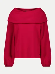 Sweatshirt mit Carmen-Ausschnitt Rot 40