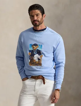 Sudadera de hombre de felpa con Polo Bear tallas grandes - Polo Ralph Lauren - FashionsVida