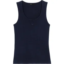 Camiseta de mujer de tirantes acanalada