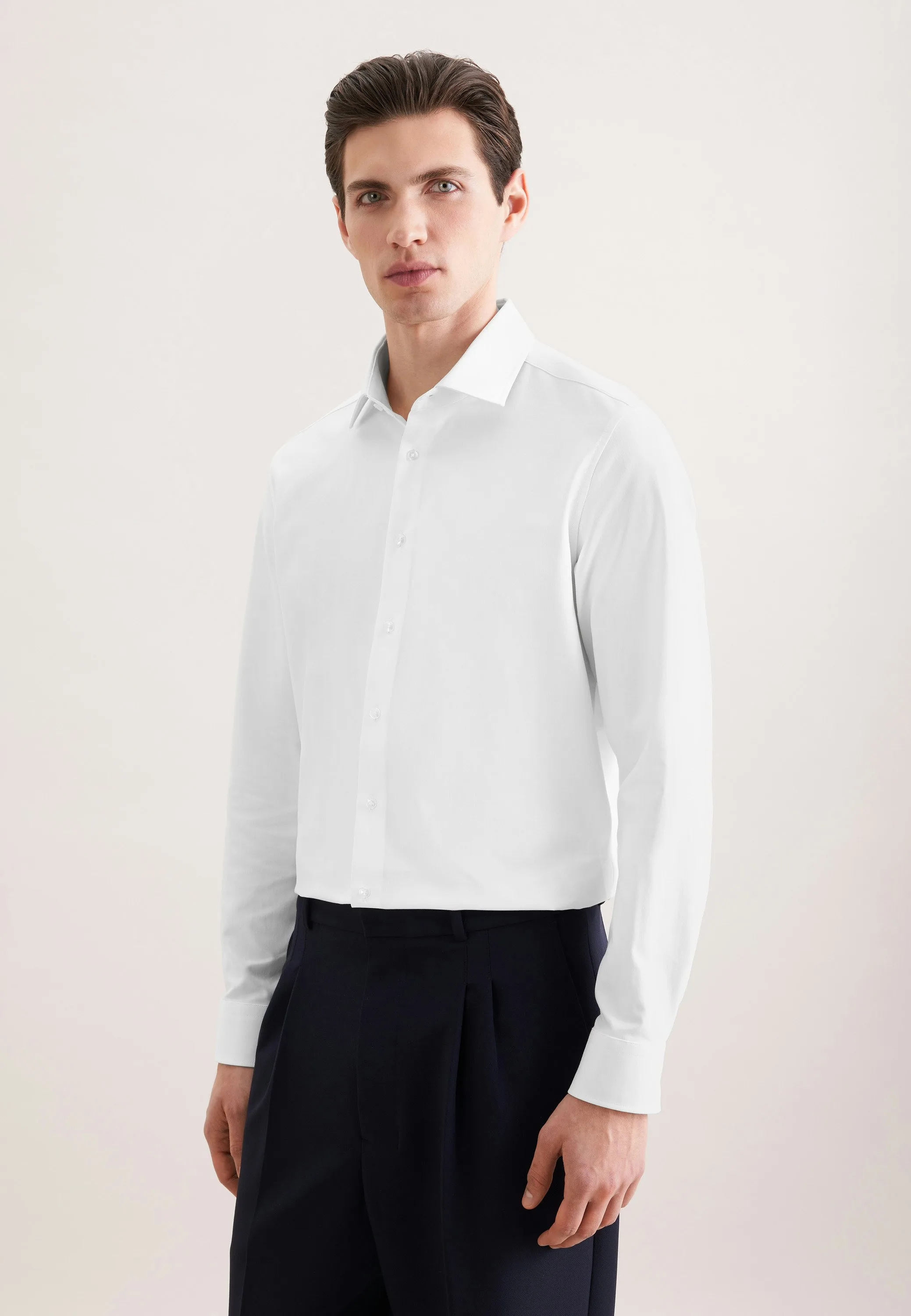 Slim Performance-Hemd Uni Weiß 42 - Seidensticker - FashionsVida