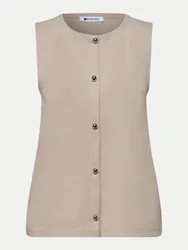 Weste aus Jersey Beige 40
