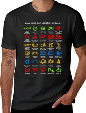 Know Your Car Warning lights Mechanics Funny Sarcastic Graphic Tee Shirts T-Shirt sweat Short sleeve tee mens clothing - Aliexpress - FashionsVida