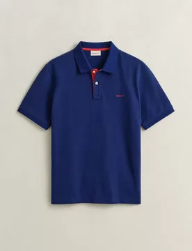 XL REG CONTRAST PIQUE SS POLO male - 5XL - FashionsVida
