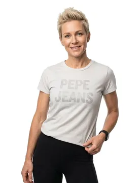 T-shirt à Manches Courtes Niko White XS - Pepe jeans - FashionsVida