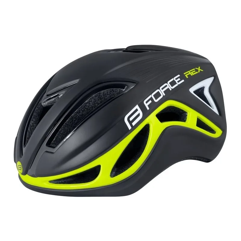 Casco bici da corsa REX NERO FLUO - FORCE - FashionsVida