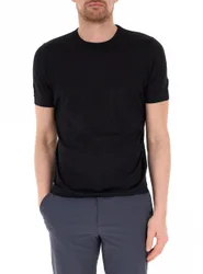 GRAN SASSO T-shirt in seta NERO 56