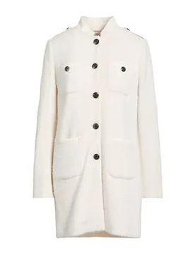 Mantel Damen Elfenbein 36,38,40,42,44 Damen - Oltre - FashionsVida