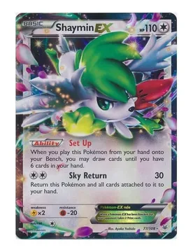 Pokemon XY Roaring Skies 77/108 Shaymin EX (Half Art) - Pokémon - FashionsVida