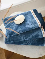 Pure Cotton Sutton Towel Blue Denim