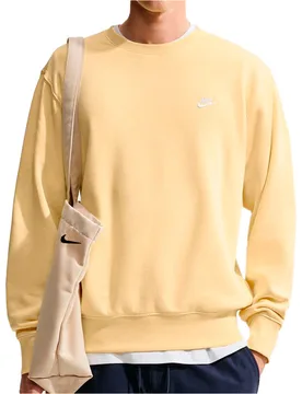 Club sudadera hombre Amarillo (L) - Nike - FashionsVida
