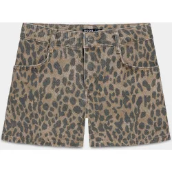 Short estampado leopardo de mujer