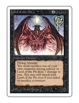 Lord of the Pit Unlimited - Magic: The Gathering - FashionsVida