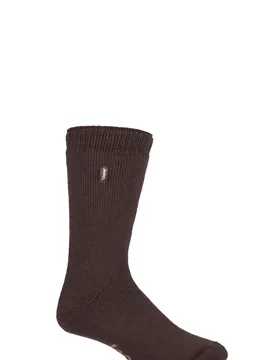 Mens 1 Pair Renegade Thermal Boot Socks Brown 6-11 Mens - Brown - Size: 6-11 Mens - Jeep - FashionsVida