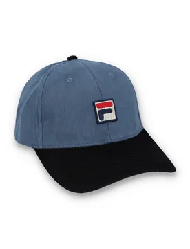 Vintage Indigo Clarke Corduroy Colour Block Baseball Cap - ONE - FILA - FashionsVida