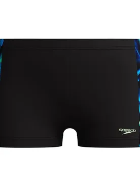 Print Panel Swimming Boxer Anthracite / Pale Clover 9-10 Years Boys - Speedo - FashionsVida