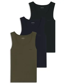 Maglietta Senza Maniche 10271762 3 Unità Open Miscellaneous L - BOSS - FashionsVida