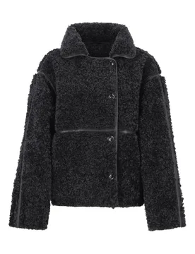 Castor Faux Fur Jacket female - 40 - FashionsVida