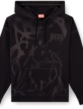 Sudadera con capucha de hombre con estampado láser - Diesel - FashionsVida
