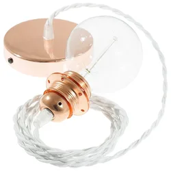 Cables Lampe Suspendue Pendel Pour Abat-jour Tm01 2 M White / Copper One Size