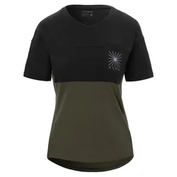 Maglia Da Enduro A Maniche Corte Ride Black / Trail Green