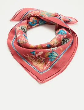 Pañuelo de mujer pequeño con estampado floral - Southern Cotton - FashionsVida