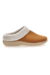Pantofole color cuoio con bordo in pelo SE350 36