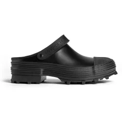 Zuecos unisex de piel vulcanizada de color