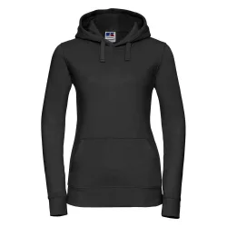 Womens/ladies Authentic Hoodie (Black) - Size 10 Uk