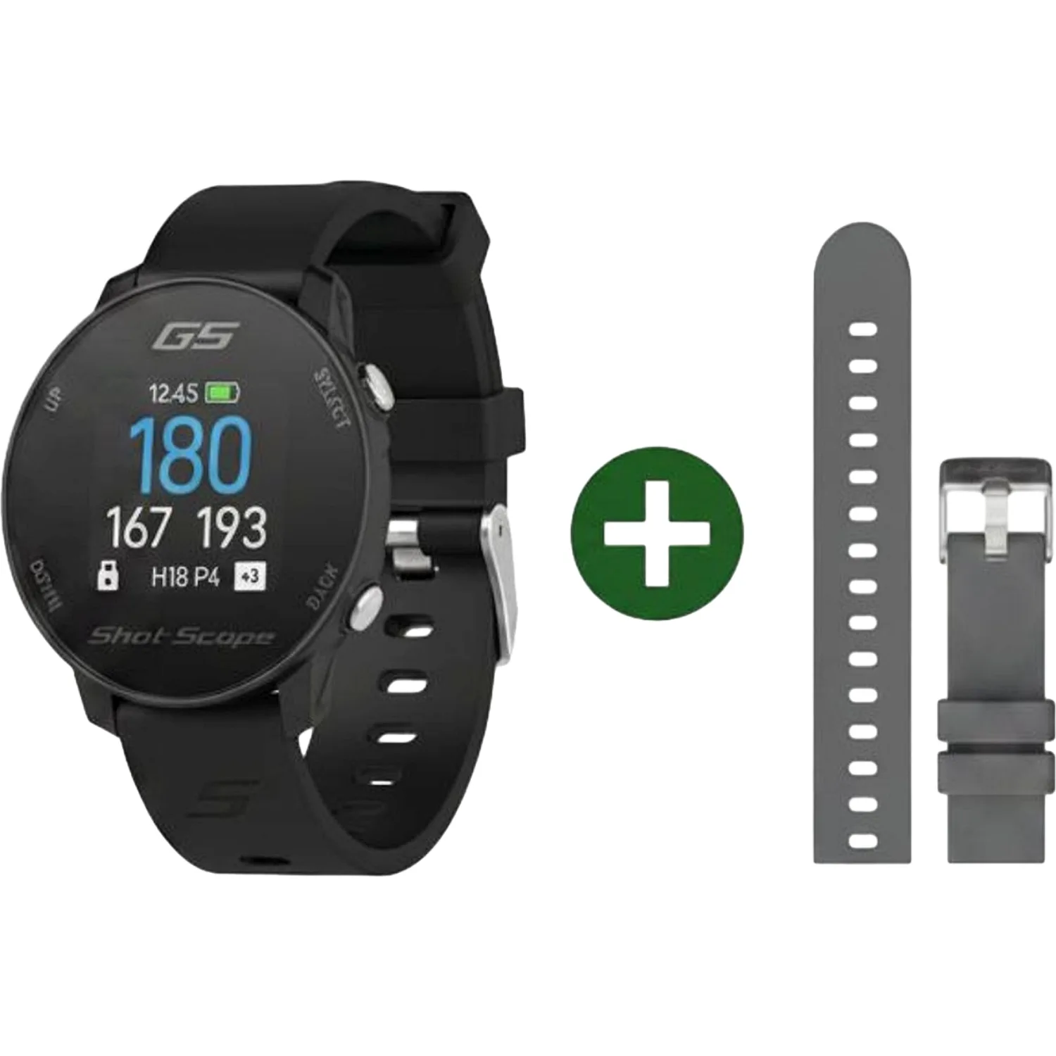 Shot Scope G5 GPS Watch, schwarz - Shot Scope - FashionsVida