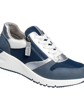 Keil-Sneaker H-Weite „Federleicht“ blau 38 Damen - wonderwalk - FashionsVida