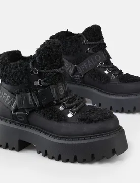 Boot - ASPEN COM MID - EU36 bis EU41 - für Damen - Größe EU38 - schwarz - Frauen - female - Buffalo - FashionsVida