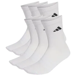 Crew 6 Pack Unisex Socken - Weiß - Größe 40-42 White 40-42