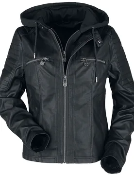 Kunstlederjacke - Road Tripping - XS bis 4XL - für Damen - Größe XS - schwarz - Frauen - female - Black Premium by EMP - FashionsVida