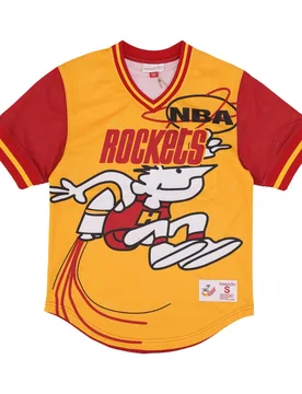 Casacca Uomo Nba Jumbotron 3.0 Mesh V-neck Houroc Multi/white - Mitchell & Ness - FashionsVida