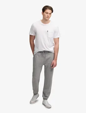 Superdry Herren Essential Jogginghose mit Schmaler Passform Dark Grey - Größe: XL - 79.99 - FashionsVida