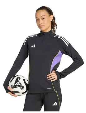 Sweat à Demi-zip Tiro 25 Competition Training Black / Purple Rush M - Adidas - FashionsVida