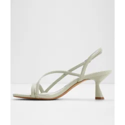 Sandalias de tacón de mujer con punta cuadrada