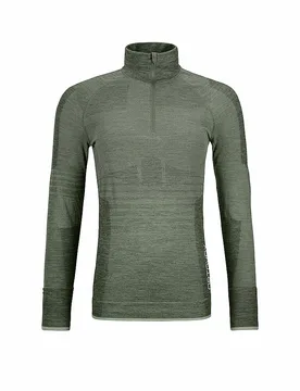 Camiseta funcional con cremallera para mujer 230 Competition verde oscuro XL - Ortovox - FashionsVida